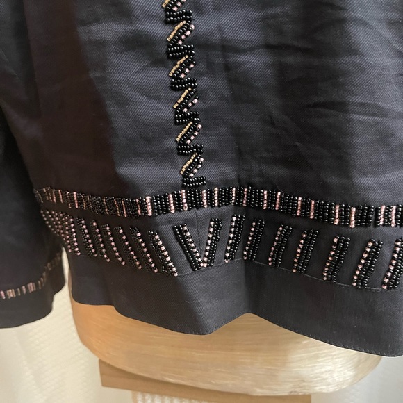 Donn Karan/DKNY beaded rayon & elastin jacket Size 14 - Picture 9 of 13